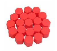 Valixirant 21mm Silicone Wheel Nut Covers Car Hub Bolts - 20-Piece Hexagon Dust Protector, Resistant Flexible Lug Cap Set Compatible with Most Vehicles Including SUVs(Red)