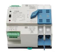 Valixirant 2P 125A Solar PV Dual Automatic Transfer Switch Generator Changeover - DIN Rail, 220V/400V, 50/60Hz, 8kV Impulse Withstand, Flame-Retardant Housing(2P 125A 220V)