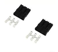 Valixirant 3-Pole 30A Terminal Block Accessory & New Energy Vehicle Systems - 600V Rated, UL94-V0 Flame-Retardant PC Housing, 12-14AWG Wire Compatibility, Red/Black(Black)