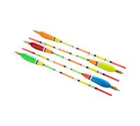 Valixirant 5-Pack Lightweight Balsa Wood Fishing Floats with High-Visibility & Sensitive Sliding Depths - Barguzinsky Fir Bobbers, 3+2g to 6+2g (265-275mm)(5+2g)