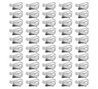 Valixirant 50Pcs Stainless Steel Solar Panel Cable Clips, Photovoltaic Wire | Clamp for Secure Mounting, Weatherproof Fastener for Residential and Commercial PV Systems