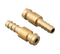Valixirant 6mm and Male Quick Connector TIG Welding Intake -, Gold Finish, 2-Pack, Compatible with 6mm/8mm/10mm Tip Diameters(6MM)