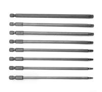 Valixirant 8PCS Screwdriver Bits 150mm Long T8 for T10 for T15 for T20 for T25 T27 for T30 T40, Magnetic Head 6.35mm Shank Alloy Steel Drill Driver