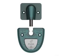 Valixirant Abs Invisible Door Stopper Bathroom Bedroom - Windproof Anti-collision Silent Mechanical Door Suction Stop Having No Drilling Required - 8 X 12.5 X 4 Centimeters Green/black/brown(Green)