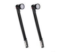 Valixirant Aluminium Alloy High Pressure Bike Pump with Gauge, 300PSI Max T-Handle Pump Front Fork Rear Shock Pneumatic Tyre, Lightweight 159g(B)