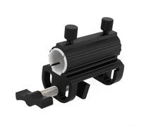 Valixirant Aluminum Alloy Parasol Decking Holding Bracket - Carryable Modifiable Umbrella Clamp Decks Railings Fences Benches Boats - Compact 10.7 X 5.5 X 9 Centimeters(black)