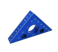 Valixirant Aluminum Alloy Triangle Ruler 90/45 Degree Right Angle Gauge, Measuring and Layout Tool for Woodworking, Carpentry, Engineers, Hobbyists, Portable Blue 94x68x15mm