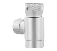 Valixirant Aluminum Tr21 Through 4 W21.8 for Sodastream Cylinder Refill Connector Home Beer Brewing Compatible with Small Tank Inflator Silver