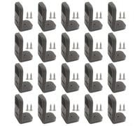 Valixirant Baby Abs Safety Locks Compatible Cabinets Fridges Cupboards - Locks Drawer 20-pack Wardrobe Corner Locks Door Child Right Angle Cabinet Having Proof Safety (Brown/Gray/Beige)(Grey)