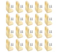 Valixirant Baby Abs Safety Locks Compatible Cabinets Fridges Cupboards - Locks Drawer 20-pack Wardrobe Corner Locks Door Child Right Angle Cabinet Having Proof Safety (Brown/Gray/Beige)(Beige)