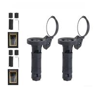 Valixirant Bike Handlebar Mirror with 360° Rotation, Acrylic Convex Rearview Enhanced Safety - Fits 16-22mm for Bars, Lightweight 32.8g Nylon Frame(B)