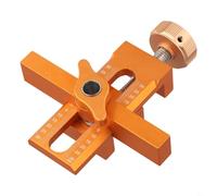 Valixirant Cabinet Door Installation Jig for Adjustable Positioning, Aluminum Alloy & Stainless Steel Hardware Tool with Double Row Scale and 10mm Rebound Punch Hole, Includes Drill Bit(D)