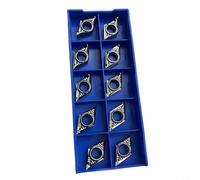 Valixirant Carbide Indexable Inserts DCGT11T302-LH Aluminum Machining - Non- Coated, LH Chipbreaker, 9.53mm IC, 3.97mm Thickness, Suitable Turning, Boring & Milling