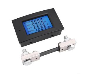 Valixirant DC 6.5-100V 100A LCD Digital Meter with Energy Storage & Overload Alarm - Voltage, Current, Active & kWh Measurement Multimeter DC Systems