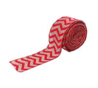 Valixirant Decor Bow for Forest Wrapping Diy Sewing Ribbon - Linen Fabric Trim Tree Making Holiday Christmas Pattern Craft 2m Elk Snowflake (Holiday Seasonal Ornaments)(Waves)