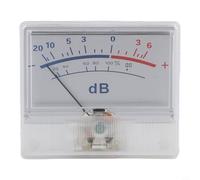 Valixirant Digital VU Meter Panel Meter Level Measurement, High- 135μA Sensitivity, 650Ω DC Impedance, Analog Pointer Display, White Mounting Gauge Studio & Live Sound Applications
