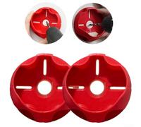 Valixirant Drill Dust Collector Tools - 4-inch Large-Capacity Box, 100 x 100 mm, Red, 2-Pack - Multifunctional Workshop Debris Catcher Drilling & Display