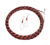 Valixirant Electrician Cable Threading Device with Fiberglass Nylon Wire Guider, 5mm Diameter, 5m/15m/30m Fish Tape Puller for Running Electrical Wires Under Floors and Ceilings (15m)