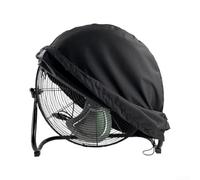 Valixirant Fan for Semi-Circle Dustproof Waterproof Sunscreen Protector, Oxford Cloth Home Garden Ceiling Pedestal Fans, Install, Grey(119 * 55 * 117CM Black)
