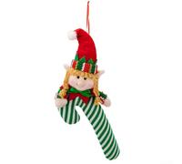 Valixirant - Festive Décor Handmade Holiday Green Parties Couple Plush Red Ornament Tree Decoration Set Seasonal Home Christmas Pendant (1 Piece)(girl)