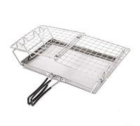 Valixirant Grills Foldable Camping Space-saving Breads Toaster Toasting Tunable Bagels -heat Artisan - Silver Bbq Outdoor 90-second Steel