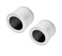Valixirant H13 True HEPA Filter 2-Pack for VEWIOR A1, AMEIFU AP01W, KOIOS HQKJ-50 Air Purifier, Captures 99.97% Dust Pet Dander Smoke, Easy Install Replacement Parts(White)