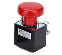 Valixirant Heavy Duty Stop Switch Forklifts, 125A Self-Locking DC -Off Button with 2NO+1NC Contacts, IP54 Rated, ABS & Alloy Housing(250A)