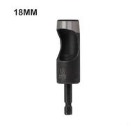 Valixirant Hex Shank Hollow Punch Adapter for Electric Drill, 2-25mm Carbon Steel Hole Cutter for Leather, Cardboard, Plastic, Rubber, Belt and Soft Material Craft Projects (18mm)