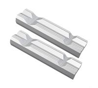 Valixirant Magnetic Aluminum Alloy Vise Jaw Pads Anti-Slip Protective Strips for Bench Vice, Firm Grip and Protection for Metal or Wood, Silver, 4-8 Inch (5 inch)
