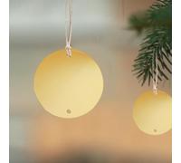 Valixirant Mirror Diy 8cm Supply Set Acrylic Decoration Golden - Baubles Christmas Craft Silver Dual-sided Shatterproof Discs Tree Round Holiday Ornament (10-Pack)(round)