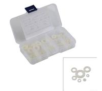 Valixirant Nylon Washer Assortment Kit 250 Pieces Featuring Sizes M2 M2 5 M5 M6 M8 Mechanical Hardware Use
