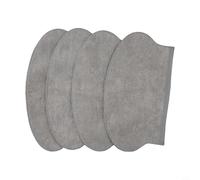 Valixirant Pads Mop Cloth Wipes Ner600 Robot Stains Washable Reusable Replacement Vacuum Set Strong Cleaning Footprints Oil Microfiber Gray 4 Pack(4 PACK)