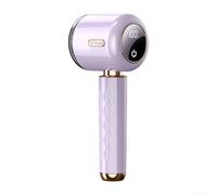 Valixirant Rechargeable Fabric Shaver with 6-Blade Cutter, Lint Remover Clothes, LED Display Hairball Trimmer Home and Travel, Pink(A digital display)