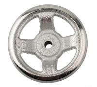 Valixirant Rim Equipment Machine Inner Ring Corrugated Tools Cnc 3-spoke Packaging Having Chrome-plated Cast Iron Round Lathes Handwheel (3-12 Inch OD Silver Finish)(3 Inch)