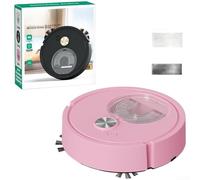 Valixirant Robot Vacuum Cleaner with LDS Mapping, 1500Pa Suction, Dual Brushes, 6cm Slim Home Hard Floors, 180Min Runtime, White(Pink)