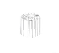 Valixirant Stainless Steel Gutter Guard Filter, Anti-Clog Screen for Garden and Balcony Drains, Hollow Design, Silver, Fits 50-200cm(110mm tube)