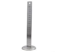 Valixirant Steel Equal Height Leveling Ruler Having Dual-sided Scale Anti-slip Base Hanging Hole - Wall Ceiling Floor Tile Installation 225 X 25 X 70 Millimeter