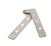 Valixirant Tone Aluminum Rotating/down Steel Door Hinge - Hinge Wooden Heavy-duty Frame Doors Internal Silver Invisible Pivot Concealed Installation (S/M/L)(L)