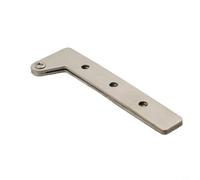 Valixirant Tone Aluminum Rotating/down Steel Door Hinge - Hinge Wooden Heavy-duty Frame Doors Internal Silver Invisible Pivot Concealed Installation (S/M/L)(M)