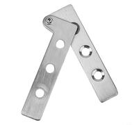 Valixirant Tone Aluminum Rotating/down Steel Door Hinge - Hinge Wooden Heavy-duty Frame Doors Internal Silver Invisible Pivot Concealed Installation (S/M/L)(S)