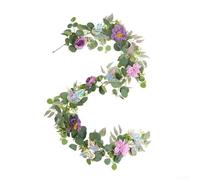 Valixirant Wedding Silk-blend Arch Purple Butterfly Decoration Garland Stair - Home Artificial Garden Décor 180 Cm Railings Flower Butterflies Having Floral 3d(C)
