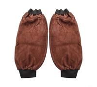 Valixirant Welding Sleeves Men, Heat-Resistant Cowhide Protective Arm Covers with Hook-and- Closure, 46 cm Length, Yellow, Welding, Metallurgy & Machinery Work