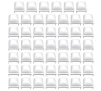 Valixirant White Pp Pool Fence Covers Above-ground Pools - Fits 1.5 X 1.5 Square Hollow Posts Pack of 6 or 12 or 24 or 36 or 48 Weather-resistant - Installation(48pcs)