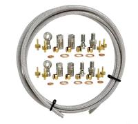 Valixirant Yellow Hydraulic Disc Brake Hose Kit with Banjo Connectors Hope Front Rear Calipers, 2.5m Olive Oil Needle Screw Washer Included
