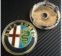VALKEM 4 Pcs Hub Centre Caps for ALFA Romeo Mito 147 156 159 60MM, Rustproof Car Wheel Center Badge Emblem Sticker, Waterproof Dustproof Auto Center Hub Caps Styling Accessories,C