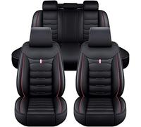 VALKEM Leather Car Seat Cover Sets for VW Polo V (6R, 6C) 2011 2012 2013 2014 2015 2016 2017 2018, 5 Seats Waterproof Breathable Seat Covers Full Set Seat Protector, Interior Accessories