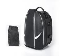 VALKEM Motorcycle Tail Bag for Harley Davidson Electra Glide Hightway King, Universal Waterproof Rear Seat Luggage Bag, Durable Portable Motorbike Storage Pack for Travel Riding, B White