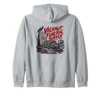 Valknut Funeral Supply Viking Death Raven Saga Zip Hoodie