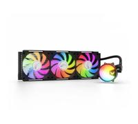 Valkyrie A360 ARGB 360mm AIO CPU Liquid Cooler - 3×120mm ARGB PWM Fans - 300W TDP - 2400RPM PWM Pump 800-2400RPM - AMD AM5, AM4 - INTEL LGA 1851, 1700, 1200/1151 Compatible - Sync Ready | Black