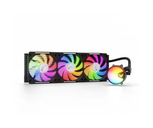 Valkyrie A360 ARGB 360mm AIO CPU Liquid Cooler - 3×120mm ARGB PWM Fans - 300W TDP - 2400RPM PWM Pump 800-2400RPM - AMD AM5, AM4 - INTEL LGA 1851, 1700, 1200/1151 Compatible - Sync Ready | Black